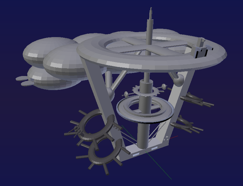 Base principale - modèle 3D